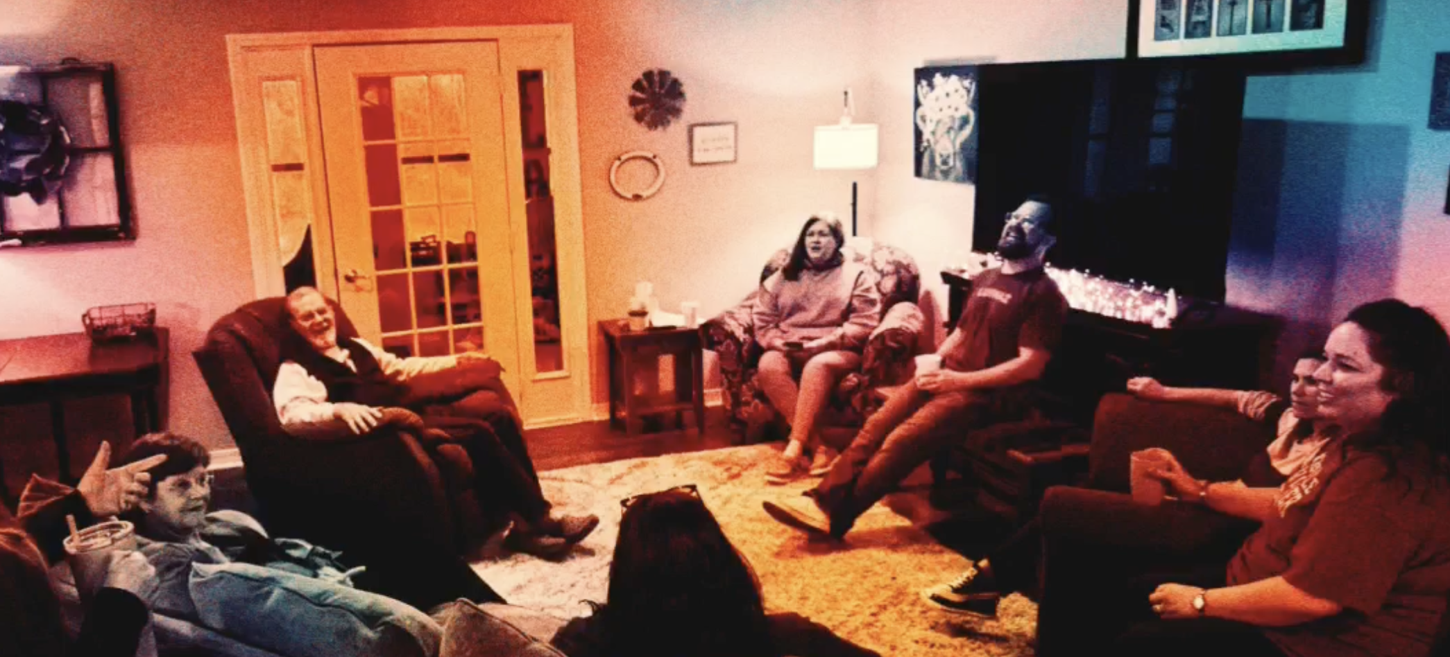 Small group meeting in a home setting